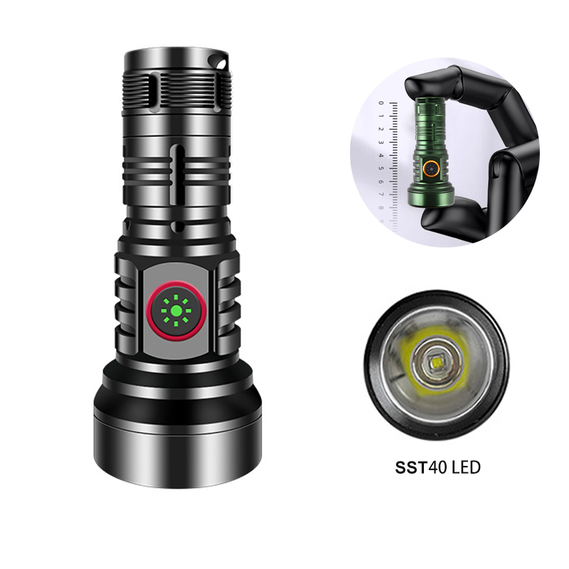 Edc (Every Day Carry - Torcia a LED SST40 Type-C USB
