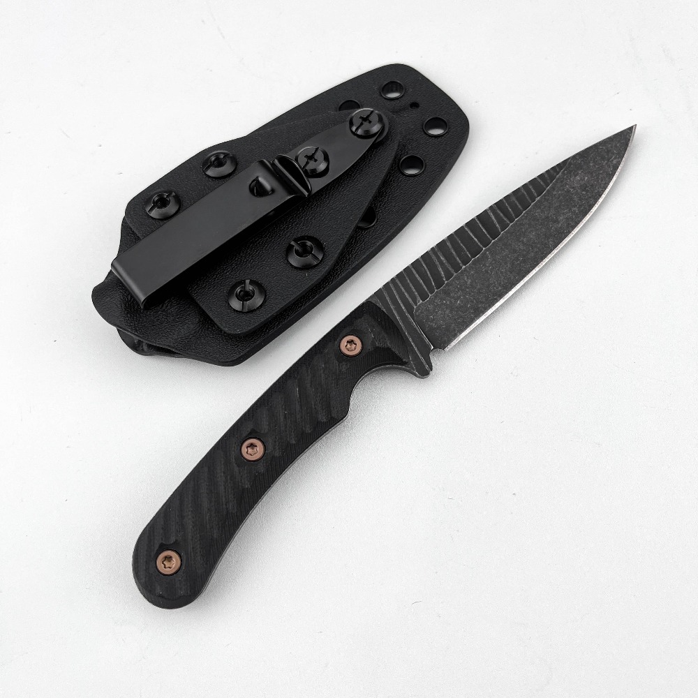 Edc Carry Fixed Blade Knife - Coltello Bushcraft Full Tang con Lama