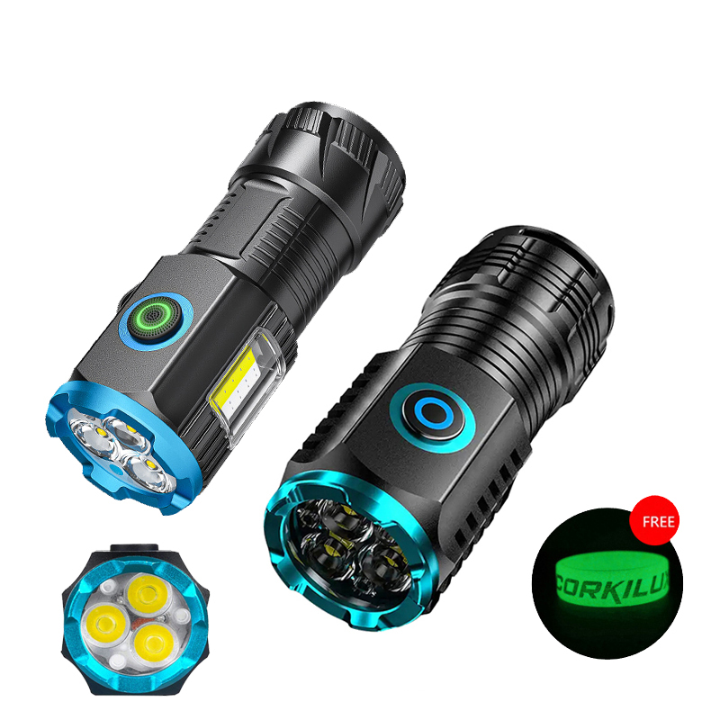 Edc (Every Day Carry - Tipo-C USB ricaricabile tascabile Mini torce