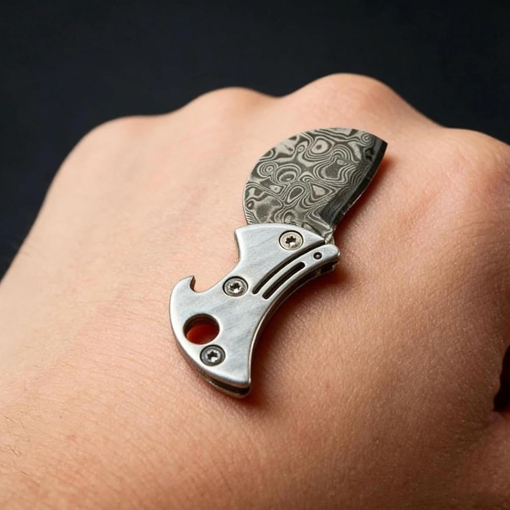 Edc Every Day Carry おもちゃ - Apribottiglie Portatile in Titanio, Design Pratico,