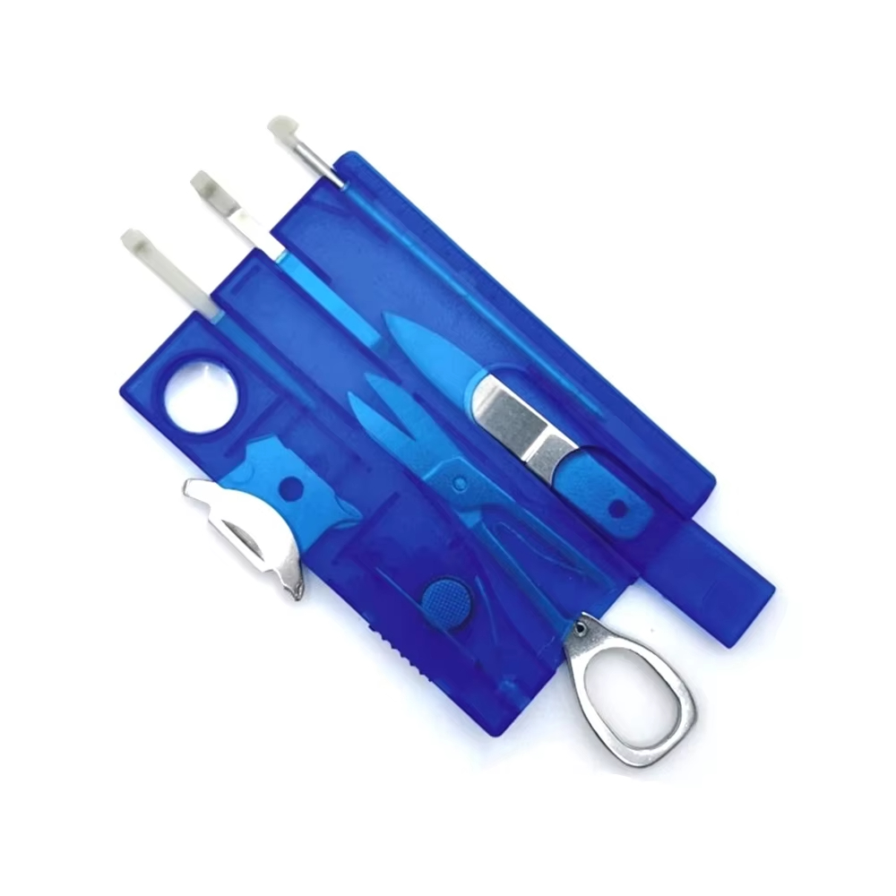 Multitool Credit Card - Multi-utensile Tascabile 10-in-1 Formato Carta di