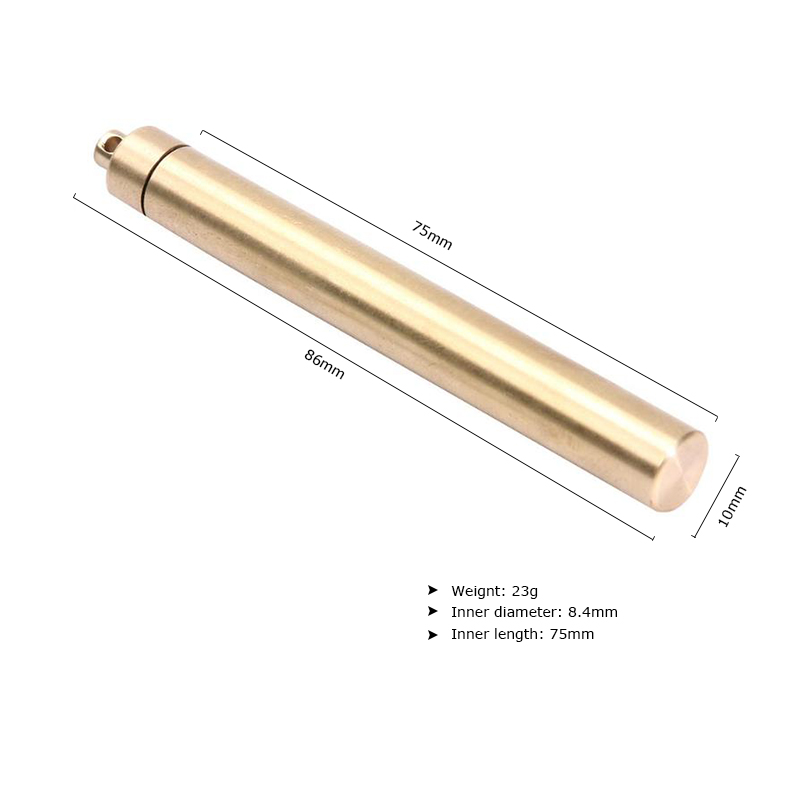 Ottone Ermetico Contenitore di - Pill Fob Capsule recensione e prezzo