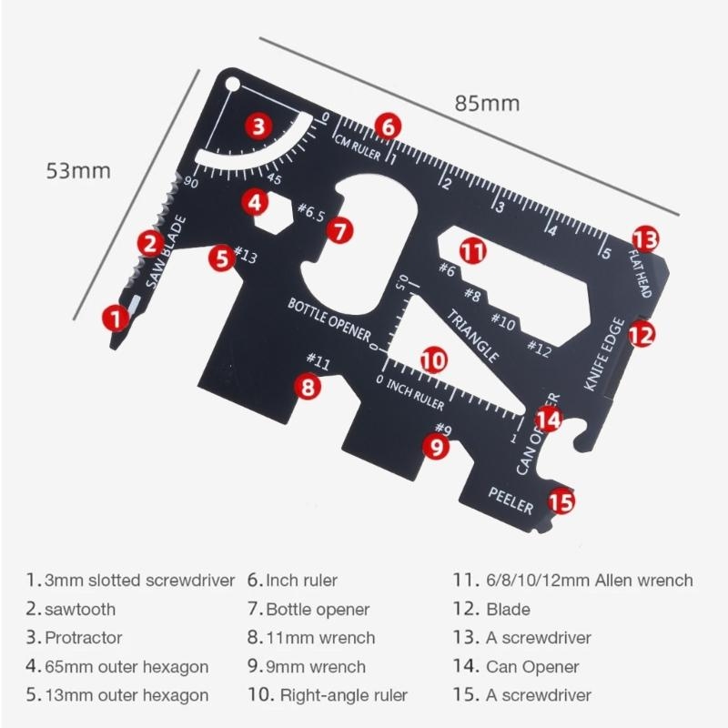 Porta carte multiuso 15 in 1 i - Multitool Credit Card recensione e prezzo
